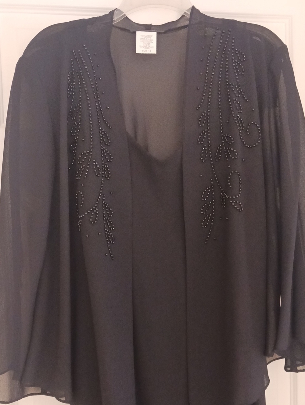 Black Dress Set By R&M Richards